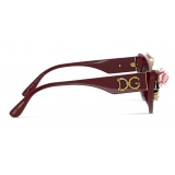 Dolce & Gabbana - Occhiale da Sole Blooming - Bordeaux - Dolce & Gabbana Eyewear