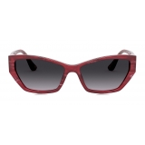 Dolce & Gabbana - Occhiale da Sole DG Monogram - Bordeaux - Dolce & Gabbana Eyewear