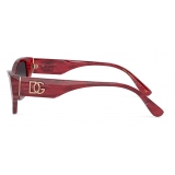 Dolce & Gabbana - Occhiale da Sole DG Monogram - Bordeaux - Dolce & Gabbana Eyewear