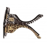 Dolce & Gabbana - Occhiale da Sole Up & Down - Stampa Animalier - Dolce & Gabbana Eyewear