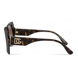 Dolce & Gabbana - DG Monogram Sunglasses - Havana - Dolce & Gabbana Eyewear