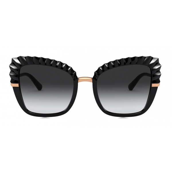 Dolce & Gabbana - Plisse Sunglasses - Black - Dolce & Gabbana Eyewear