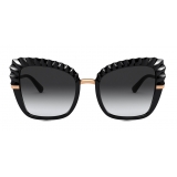 Dolce & Gabbana - Occhiale da Sole Plisse - Nero - Dolce & Gabbana Eyewear