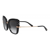 Dolce & Gabbana - Occhiale da Sole Plisse - Nero - Dolce & Gabbana Eyewear