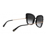 Dolce & Gabbana - Occhiale da Sole Plisse - Nero - Dolce & Gabbana Eyewear