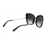 Dolce & Gabbana - Plisse Sunglasses - Black - Dolce & Gabbana Eyewear