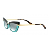 Dolce & Gabbana - Half Print Sunglasses - Havana Turquoise - Dolce & Gabbana Eyewear