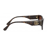 Dolce & Gabbana - DG Monogram Sunglasses - Havana - Dolce & Gabbana Eyewear