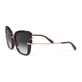 Dolce & Gabbana - Occhiale da Sole Plisse - Bordeaux - Dolce & Gabbana Eyewear