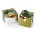 Vincente Delicacies - Crunchy Nougat Pieces Assortment Covered with Chocolate Assortment - Matador Metallic Box
