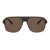 Dolce & Gabbana - Step Injection Sunglasses - Brown Black - Dolce & Gabbana Eyewear