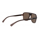 Dolce & Gabbana - Step Injection Sunglasses - Brown Black - Dolce & Gabbana Eyewear