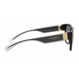 Dolce & Gabbana - Occhiale da Sole Step Injection - Nero - Dolce & Gabbana Eyewear