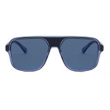 Dolce & Gabbana - Occhiale da Sole Step Injection - Blu Nero - Dolce & Gabbana Eyewear