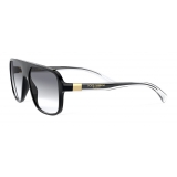 Dolce & Gabbana - Occhiale da Sole Step Injection - Nero - Dolce & Gabbana Eyewear