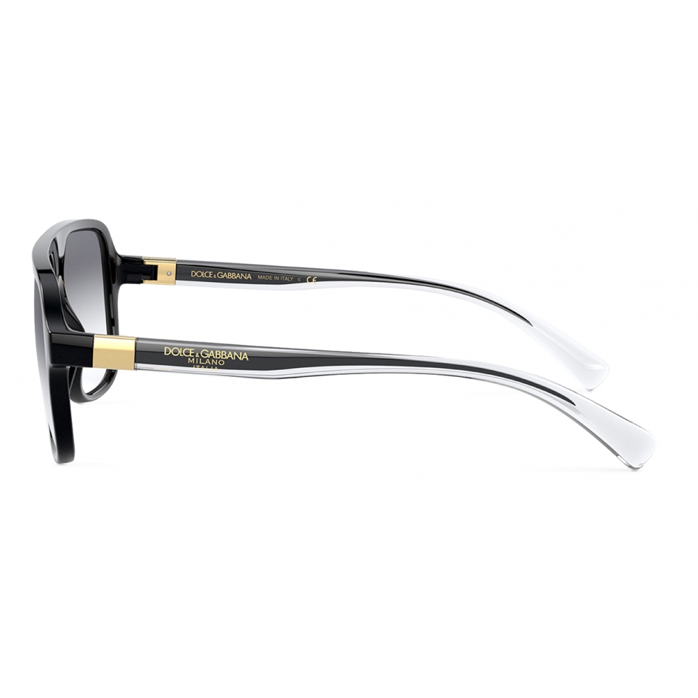 Dolce & Gabbana - Step Injection Sunglasses - Black - Dolce & Gabbana  Eyewear - Avvenice