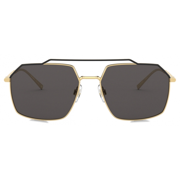 Dolce & Gabbana - Gros Grain Sunglasses - Gold Black - Dolce & Gabbana Eyewear