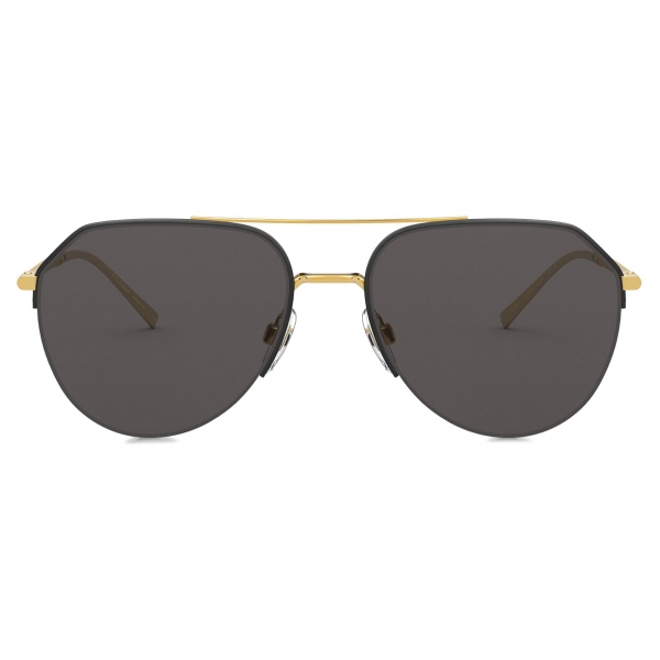Dolce & Gabbana - Gros Grain Sunglasses - Gold Matt Black - Dolce ...