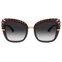 Dolce & Gabbana - Occhiale da Sole Plisse - Bordeaux - Dolce & Gabbana Eyewear