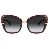 Dolce & Gabbana - Occhiale da Sole Plisse - Bordeaux - Dolce & Gabbana Eyewear