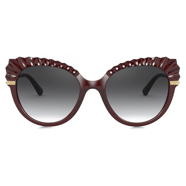 Dolce & Gabbana - Occhiale da Sole Plisse - Bordeaux - Dolce & Gabbana Eyewear