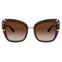 Dolce & Gabbana - Plisse Sunglasses - Brown - Dolce & Gabbana Eyewear