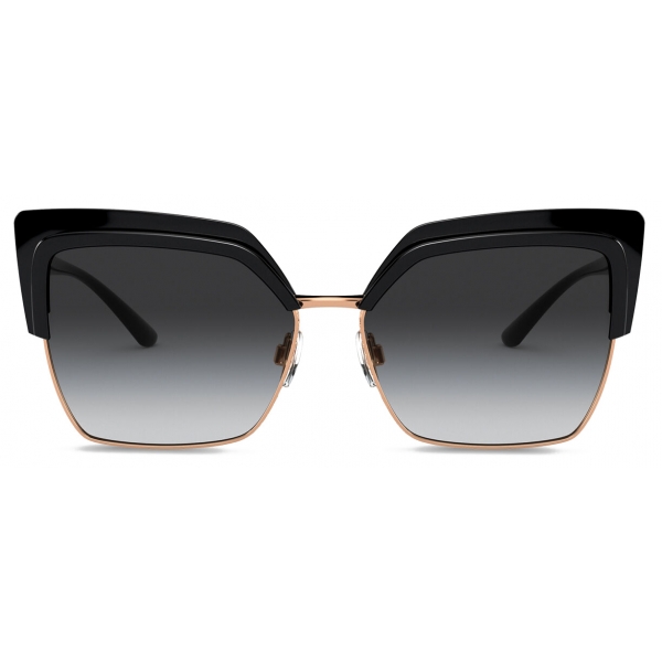 Dolce & Gabbana - Double Line Sunglasses - Black Gold - Dolce & Gabbana Eyewear
