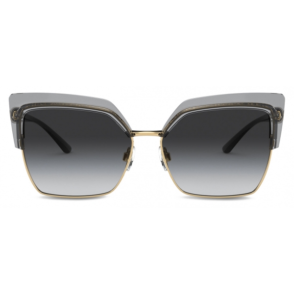 Dolce & Gabbana - Double Line Sunglasses - Grey Gold - Dolce & Gabbana Eyewear