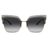 Dolce & Gabbana - Double Line Sunglasses - Grey Gold - Dolce & Gabbana Eyewear