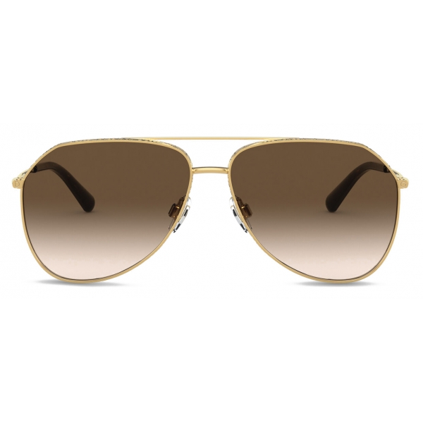 Dolce & Gabbana - Slim Sunglasses - Gold Brown - Dolce & Gabbana Eyewear