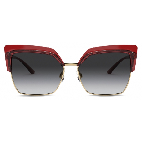 Dolce & Gabbana - Double Line Sunglasses - Burgundy Gold - Dolce & Gabbana Eyewear