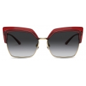 Dolce & Gabbana - Double Line Sunglasses - Burgundy Gold - Dolce & Gabbana Eyewear