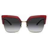 Dolce & Gabbana - Occhiale da Sole Double Line - Bordeaux Oro - Dolce & Gabbana Eyewear