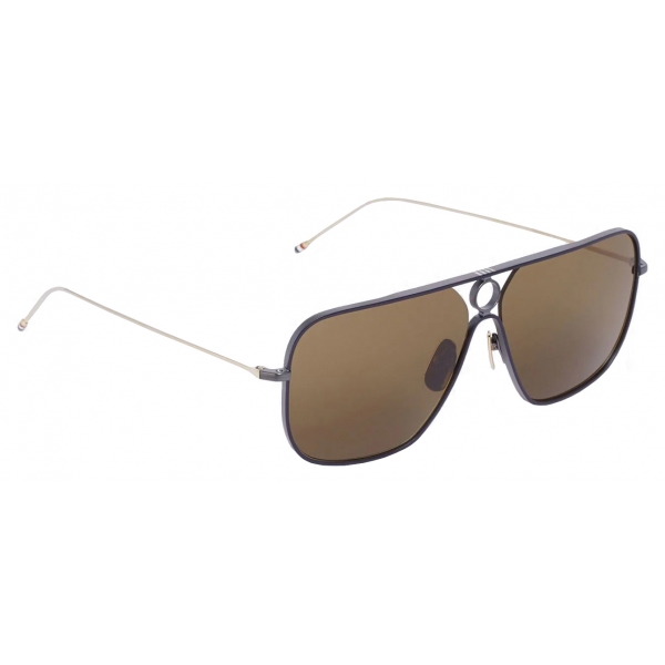 Thom Browne - Black Rectangular Sunglasses - Thom Browne Eyewear