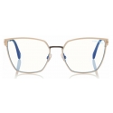 Tom Ford - Optical Glasses - Occhiali da Vista Quadrati - Nero Avorio - FT5574-B - Occhiali da Vista - Tom Ford Eyewear