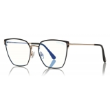 Tom Ford - Square Opticals Glasses - Occhiali da Vista Quadrati - Nero - FT5574-B - Occhiali da Sole - Tom Ford Eyewear