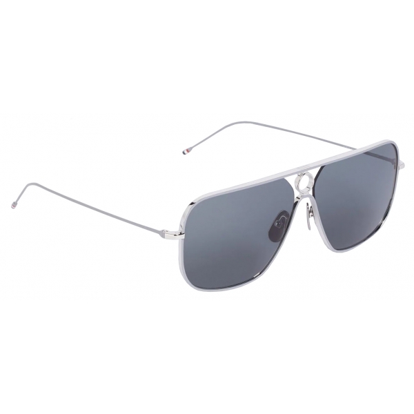 Thom Browne - Silver Rectangular Sunglasses - Thom Browne Eyewear ...