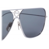 Thom Browne - Silver Rectangular Sunglasses - Thom Browne Eyewear