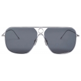 Thom Browne - Silver Rectangular Sunglasses - Thom Browne Eyewear