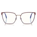 Tom Ford - Square Optical Glasses - Occhiali da Vista Quadrati - Rosso - FT5574-B - Occhiali da Vista - Tom Ford Eyewear