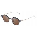 Thom Browne - Black Iron & White Gold Sunglasses - Thom Browne Eyewear