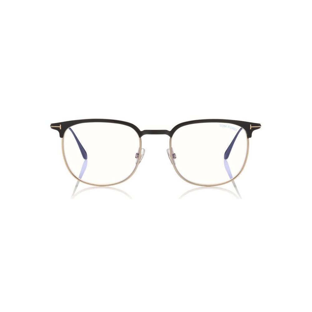 Tom Ford - Half-Rim Optical Glasses - Half-Rim Optical Glasses - Black Gold  - FT5549-B – Optical Glasses - Tom Ford Eyewear - Avvenice