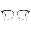Tom Ford - Half-Rim Optical Glasses - Opticals Glasses - Black Silver - FT5549-B – Optical Glasses - Tom Ford Eyewear