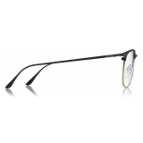 Tom Ford - Half-Rim Optical Glasses - Occhiali da Vista - Nero Agento - FT5549-B - Occhiali da Vista - Tom Ford Eyewear