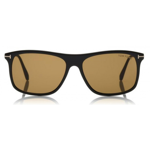 Tom Ford - Max Sunglasses - Occhiali da Sole Acetato - Nero Lucido Marroni  - FT0588 - Occhiali da Sole - Tom Ford Eyewear