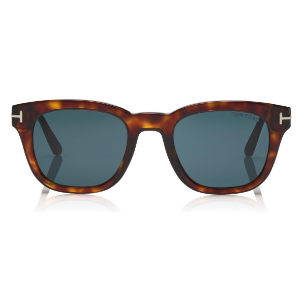 Tom Ford - Eugenio Sunglasses - Square Acetate Sunglasses - Red Havana - FT0676 - Sunglasses - Tom Ford Eyewear