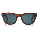 Tom Ford - Eugenio Sunglasses - Square Acetate Sunglasses - Red Havana - FT0676 - Sunglasses - Tom Ford Eyewear