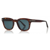 Tom Ford - Eugenio Sunglasses - Square Acetate Sunglasses - Red Havana - FT0676 - Sunglasses - Tom Ford Eyewear