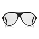 Tom Ford - Tom N.1 Sunglasses - Occhiali da Sole in Vero Corno - Corno Nero - FT5437-P - Occhiali da Sole - Tom Ford Eyewear
