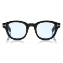 Tom Ford - Tom N.13 Sunglasses - Occhiali da Sole in Corno - Marroni Scuro - FT5499-P - Occhiali da Sole - Tom Ford Eyewear